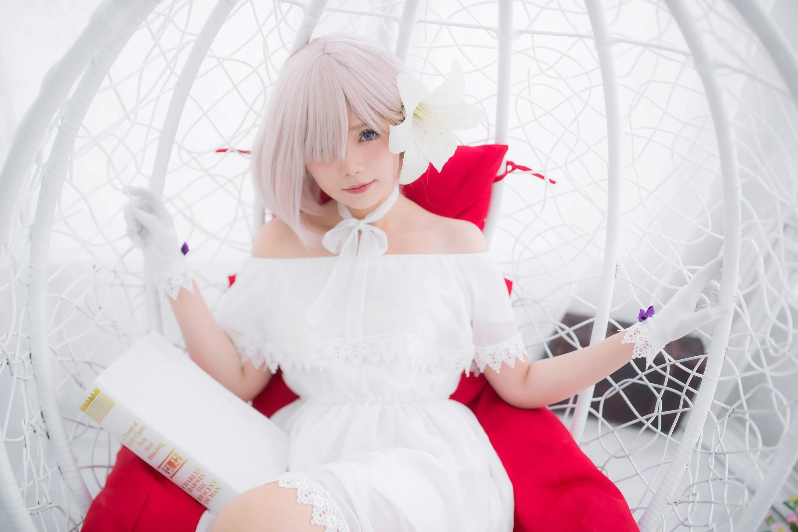 Miu只 – NO.05 Mashu White Dress [27P]插图7